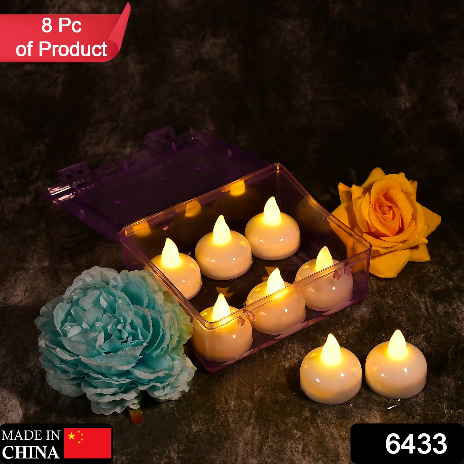 6433 Set Of 8pcs With Transparent Box. Flameless Floating Candles Battery Operated Tea Lights Tealight Candle - Decorative Wedding. 6433 Set Of 8pcs With Transparent Box. Flameless Floating Candles Battery Operated Tea Lights Tealight Candle - Decorative Wedding.